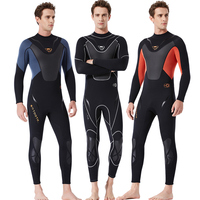 Dalgıç kıyafeti Naylon Kumaş Sörf Şnorkel uzun kollu giyim 3mm Neopren Wetsuit Erkekler