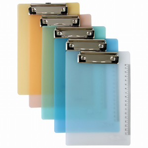 Tùy Chỉnh Nhựa A4 Khô Erase Clip Board Trong Suốt Rõ Ràng Clipboard Với Trượt Cai Trị - Product Image 2