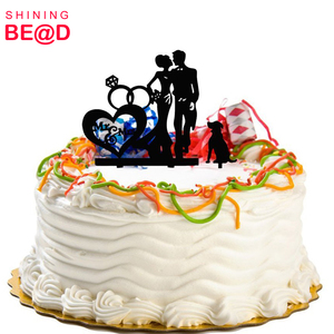Adornos para tarta de boda para novia y novio con <span class=keywords><strong>palabras</strong></span> artísticas, recuerdos de boda - Product Image 2