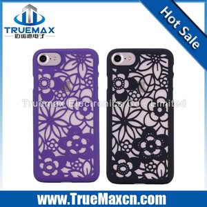 para el iphone 7 En Relieve Hueco Grande de <span class=keywords><strong>La</strong></span> Flor Caja de <span class=keywords><strong>la</strong></span> PC, Caja Del Teléfono de plástico para el iphone 7 - Product Image 3