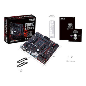 ใช้เมนบอร์ดสำหรับเล่นเกม ASUS คุณภาพสูง PRIME B350M-E 32GB DDR4 AMD AM4 MATX - Product Image 1