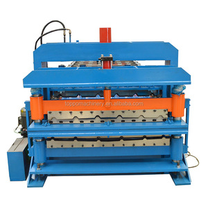 Alto rendimiento entorno amigable panel de metal perfil rollo de doble capa que forma la máquina - Product Image 3