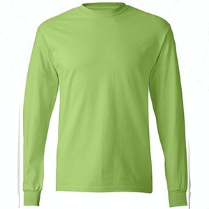 Moda nuovo stile ultimi <span class=keywords><strong>vestiti</strong></span> a maniche lunghe in bianco t-Shirt nera da uomo - Product Image 3