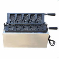 Machine à gâteaux de poisson avec ouverture sur la bouche, pour la fabrication de crème glacée Taiyaki, gaufrier, v