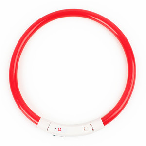 Collar de seguridad LED impermeable para perro, luz óptica parpadeante, recargable, venta al por mayor - Product Image 4
