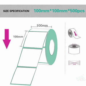 Chất lượng cao 30 mét ~ 100 mét nhiệt in ấn nhãn giấy cho mã vạch Sticker/nhãn cho nhiệt máy in nhãn - Product Image 6