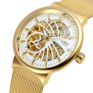 Orologi T-winner Personalizzati con Logo, Automatici Scheletrati, Cinturino in Acciaio Inox, Resistenti all'Acqua 3ATM, Orologio da Polso da Uomo - Product Image 3