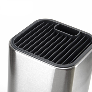 Meilleure vente d'ustensiles de cuisine en acier inoxydable, gain de place <span class=keywords><strong>rangement</strong></span> des couteaux porte-<span class=keywords><strong>couteau</strong></span> rond doux au toucher, bloc de couteaux universel - Product Image 4
