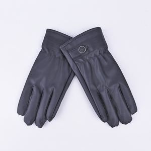 Moda de cuero negro de las señoras invierno cálido guantes - Product Image 1