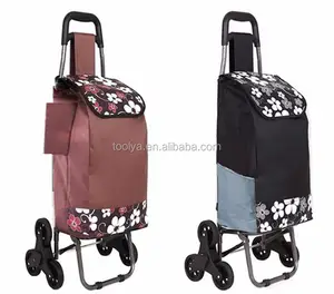 Wholesale High Quality 3 Wheels 2 Wheels Climbing Stair Foldable Shopping Trolley