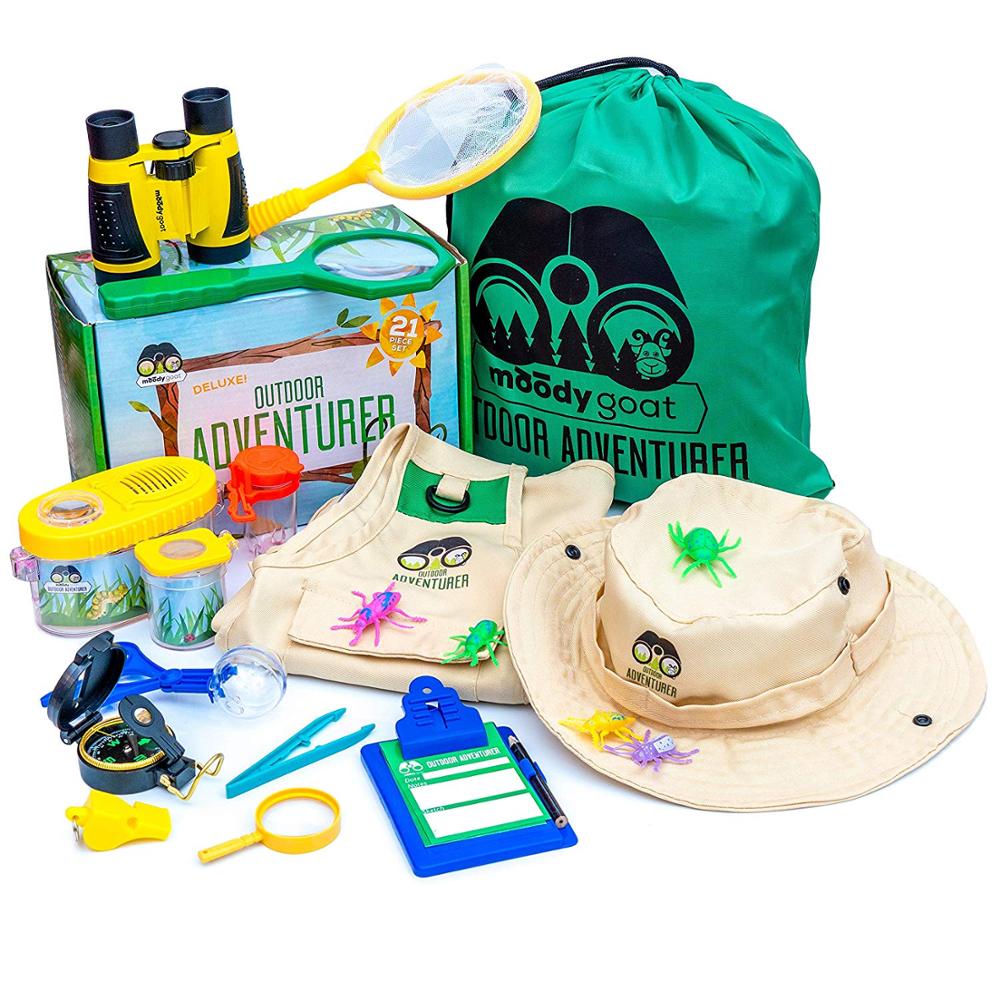 Kit De Exploración De Playa Para Niños – Set Educativo Con Linterna, Lupa, Pala Y Cubo De Observación