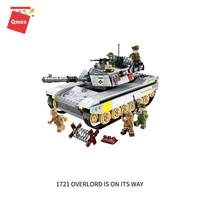 Мини-конструктор Qman Overlord из серии диспетчеры, развивающие игрушки, совместимы с Legoing