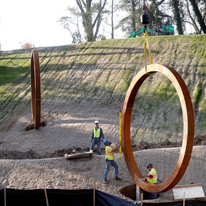 <span class=keywords><strong>Sculpture</strong></span> en acier corten de conception Moongate - Product Image 6