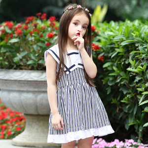 Nuova estate all'ingrosso vestiti personalizzati per neonata senza maniche Casual alla moda pieghettato adorabile gonna da principessa vestito da bambina - Product Image 2