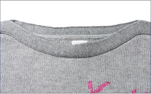 <span class=keywords><strong>9GG</strong></span> Parcheado de Manga Larga de Cuello Barco Animal Keep Warm Gris Suéter de Las Muchachas - Product Image 3