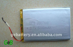 Recargable 3.7 V 5000 mAh de la batería Lipo celular con refinado PCB - Product Image 1