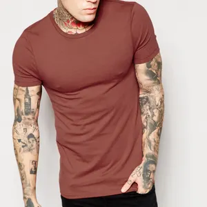 Lim Fit-Camiseta lisa para hombre, prenda de vestir, ajustada