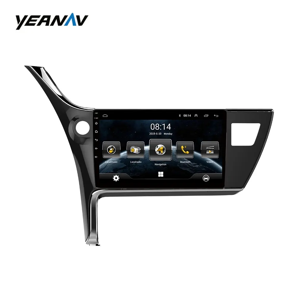 Autoradio 9.1 ", Android 10.1, navigation GPS, lecteur multimédia, bluetooth, WIFI, pour voiture Corolla