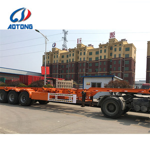 40ton 3 Trục 40ft Đa Sử Dụng <span class=keywords><strong>Container</strong></span> Bán Trailer, Phẳng Nền Tảng Xe Tải <span class=keywords><strong>Chassis</strong></span> Cho 20 Và 40Feet <span class=keywords><strong>Container</strong></span> - Product Image 5