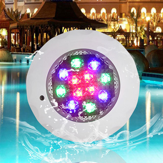 RGBW High POWER Wall Mounted Swimming Pool LAMP RGB LED Light Underwater Pool Waterproof IP68 CE ROHS FCC 80 SMD2835 3 Years