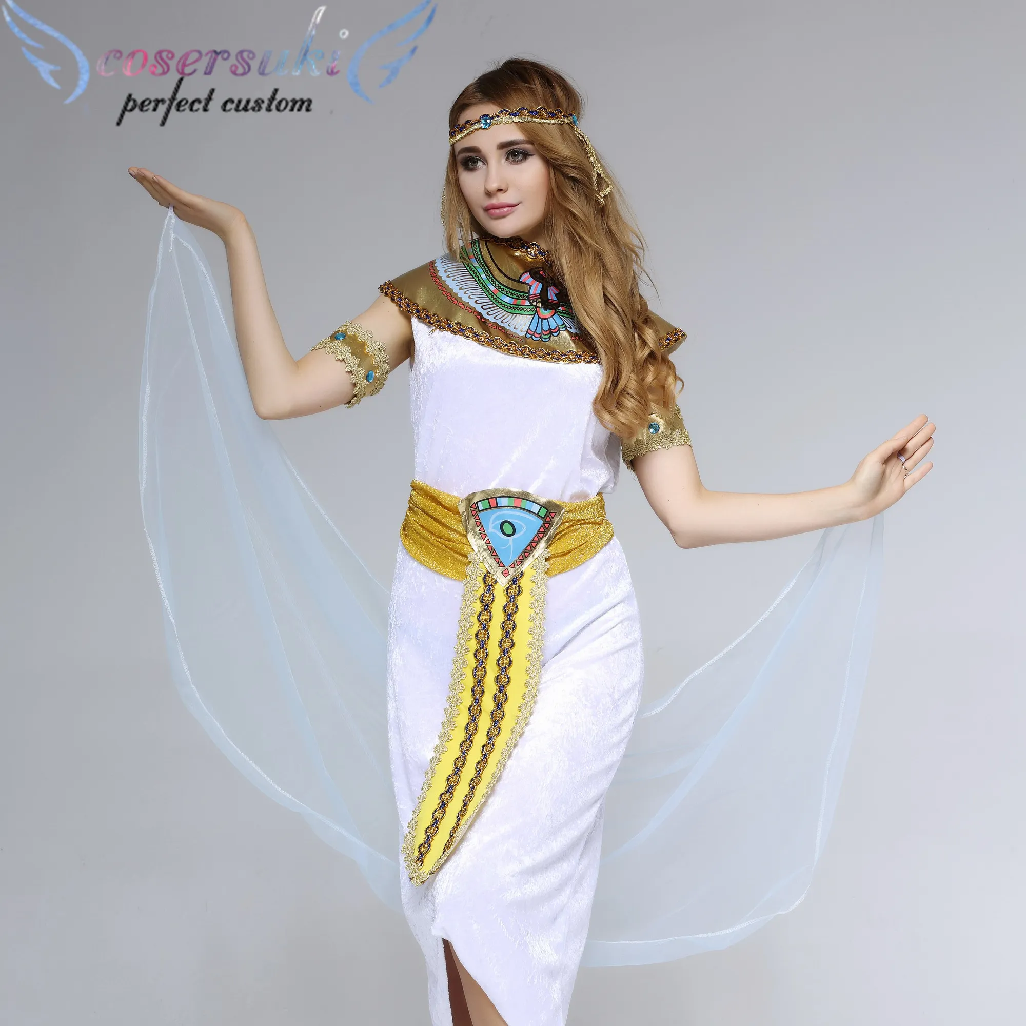 Halloween cosplay Nile Princess Cleopatra costume masquerade adult female role playing party clothes