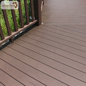 Plancher <span class=keywords><strong>stratifié</strong></span> extérieur MexyTech ML02 WPC 140x23mm, anti-eau, antidérapant, installation par clipsage, fabriqué en Chine - Product Image 3