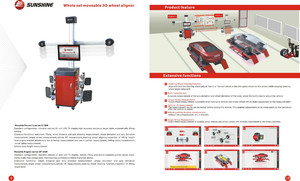 Máquina de Alineación de Ruedas Usada para Reparación de Carrocería de Automóviles de Marca Reconocida, Alineación de Cuatro Ruedas 3D, Equilibrado de Ruedas Personalizado, Sunshine - Product Image 2
