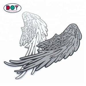 刺繍模様デザインカスタム反射刺繍パッチクールアングル翼ロゴ - Product Image 3