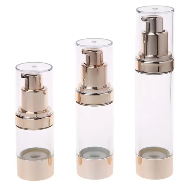 Fabbrica RUIPACK OEM custom 50 Ml vuota Airless cosmetici airless pompa per bottiglie di plastica lavorazione conveniente bottiglia da viaggio senz'aria sottovuoto vendita calda