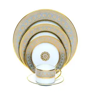 China Factory dinnerware sets 30pcs wholesale restaurant round charger plates for home