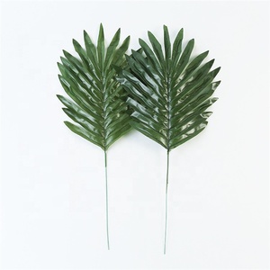 V-3123 Vente Chaude Hawaii Fête Mer Plage Décoration Vert Feuille De <span class=keywords><strong>Monstera</strong></span> Artificielles Pour Table - Product Image 4