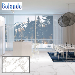 Simple 600*1200 habitación pulido azulejos de alto brillo blanco puro de porcelana azulejo de piso de villa - Product Image 3