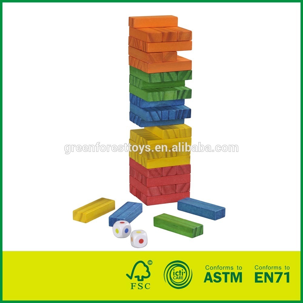 Compound wooden Jenga blocks