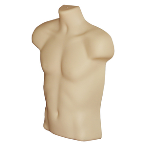 <span class=keywords><strong>Torso</strong></span> Maniquí Masculino de Plástico para Colgar Sin Cabeza Medio Cuerpo - Product Image 4