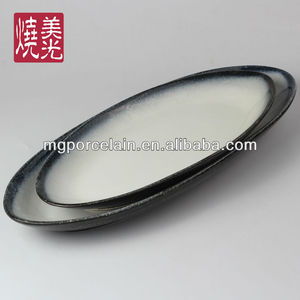 Assiette de service en <span class=keywords><strong>grès</strong></span> pour buffet et barbecue, vaisselle en céramique de cuisine japonaise - Product Image 5