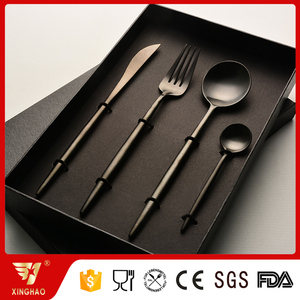 PVD màu đen dao kéo, <span class=keywords><strong>Flatware</strong></span> đen, đen dao muỗng nĩa - Product Image 6