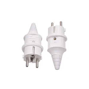 Kaiser schuko rewireable de tomada euro. Conector do topo resistente europeu do plugue.