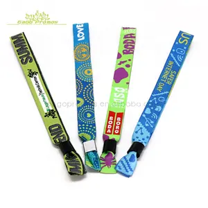 2024 2025 OEM ODM China wholesale supplier custom woven loop lock fabric wristbands