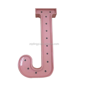 Mejor <span class=keywords><strong>Precio</strong></span> fabricado metal al aire libre letrero signos LED Marquee luces del alfabeto - Product Image 2