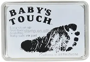 Fingerprint Non Toxic Reusable Stamp Pad Washable Fingerprint Ink Pad For Baby Hand And Foot Prints