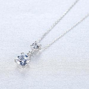 Collana con Ciondolo in Cristallo CZCITY, Argento 925, Collane con Catena per Donne, Ciondoli in Argento con Zirconia Cubica - Product Image 6