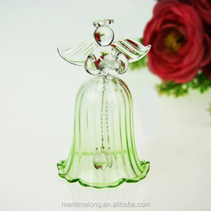 Bella decorazione della casa wed ding sposato vetro trasparente angelo di preghiera Carillon di Vento auto pendente regali - Product Image 1