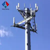 15 m çelik monopoles mast telekom meşale düşük fiyat monopol anten kulesi