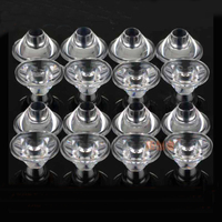 Collimateur réflecteur de lentille LED, verre optique 40x20mm 5/8/10/15/25/30/45/60/90/120 degrés, pour lampe LED 1W 3W 5W