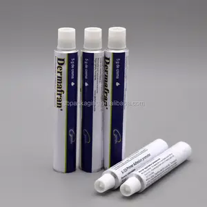 flexible 5g diameter 16mm aluminum pharmacy cream package tube