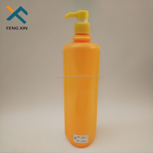 Гигиена желтый 1 литр пластиковую бутылку шампуня с лосьон насос - Product Image 2
