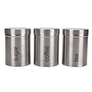 Boîtes à <span class=keywords><strong>sucre</strong></span> à couvercle en acier inoxydable pour café thé Boîtes de rangement de cuisine - Product Image 6