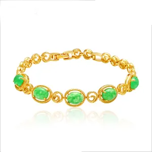 Jewelry malaysia jade gold bangle tennis bracelet Xuping Jewelry xl7025 xuping new design copper alloy anniversary