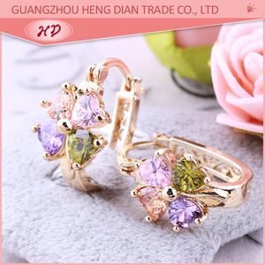 14k 18k铜合金迪拜黄金新款时尚耳环饰品设计批发中国 - Product Image 4