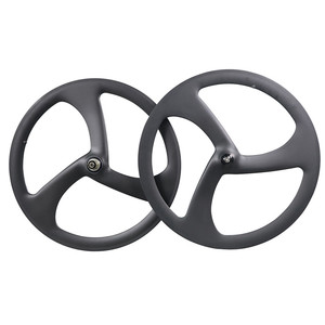<span class=keywords><strong>Roue</strong></span> en carbone à trois branches 2021, roues de vélo de route à trois branches, adaptées aux vélos de contre-la-montre - Product Image 2